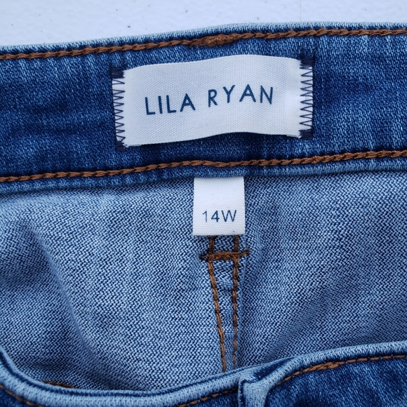 Lila Ryan Exposed Button Fly High Waist Mason Skinny Jeans Size 14W - Picture 5 of 10